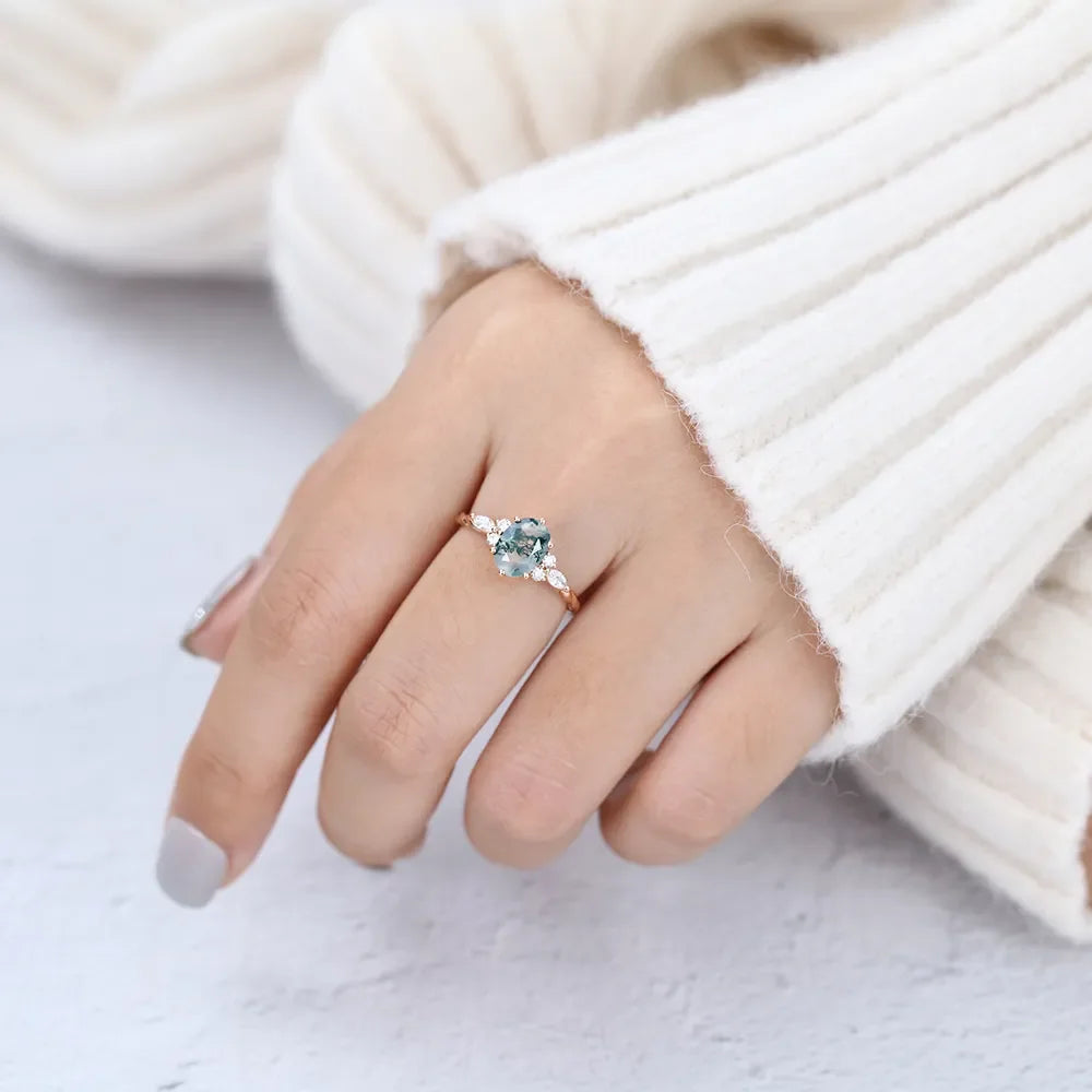 Moss Agate | Ring
