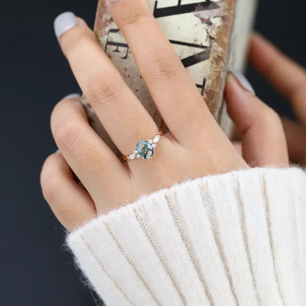 Moss Agate | Ring