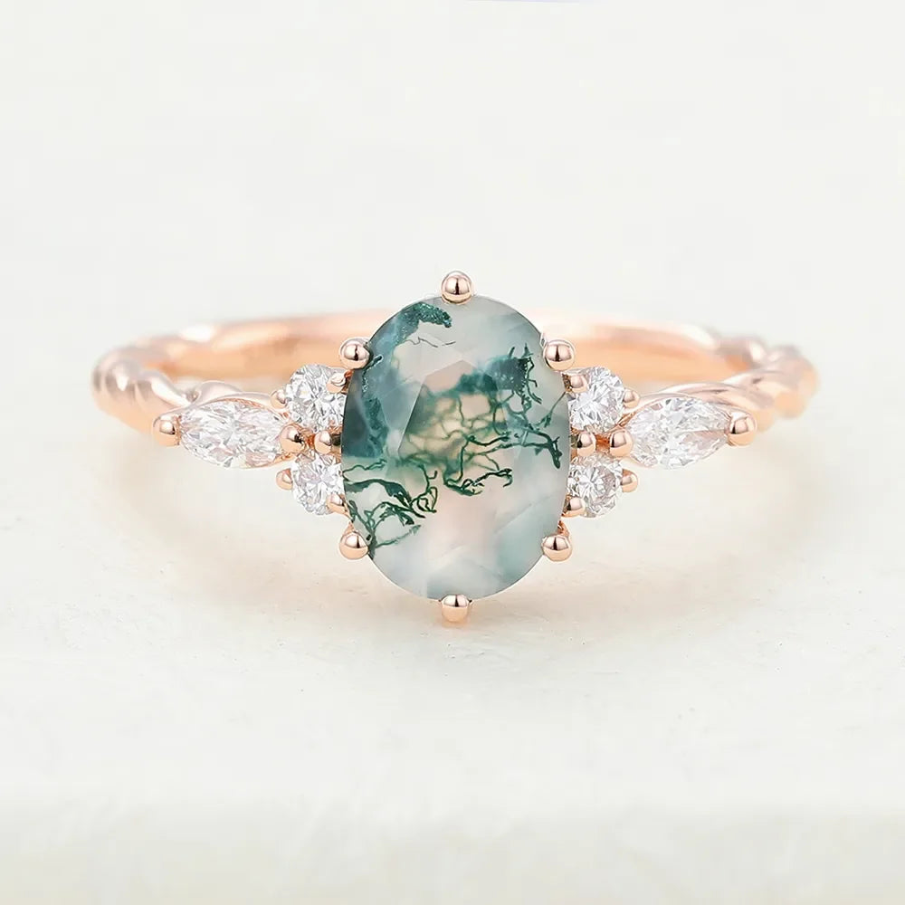 Moss Agate | Ring