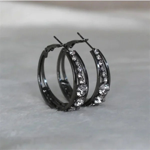 Crystal Hoops | Earrings