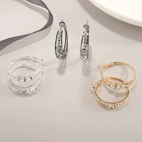 Crystal Hoops | Earrings