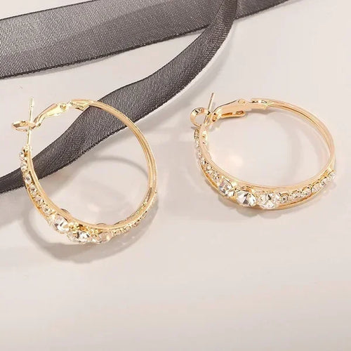 Crystal Hoops | Earrings