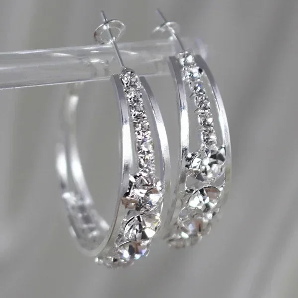 Crystal Hoops | Earrings