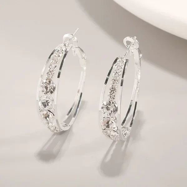 Crystal Hoops | Earrings