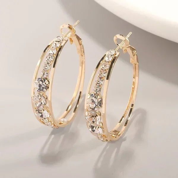 Crystal Hoops | Earrings