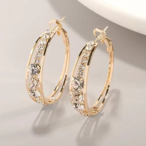 Crystal Hoops | Earrings